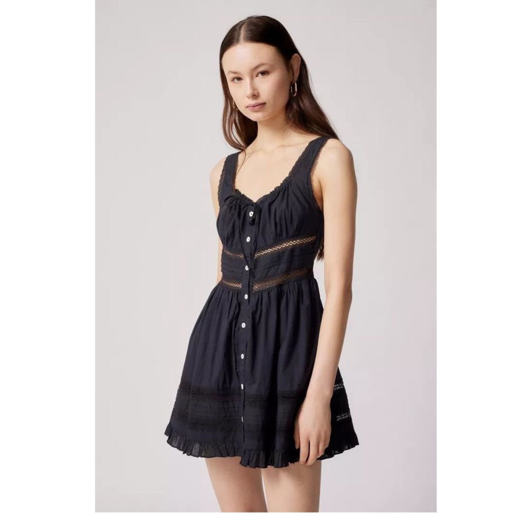 URBAN OUTFITTER UO ANGELINA LACE-INSET MINI DRESS